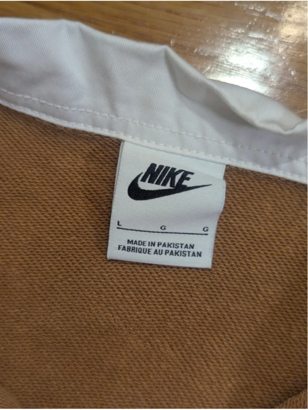 Nike Collared Spell Out Collared Sweatshirt Large - Picture 3 of 9